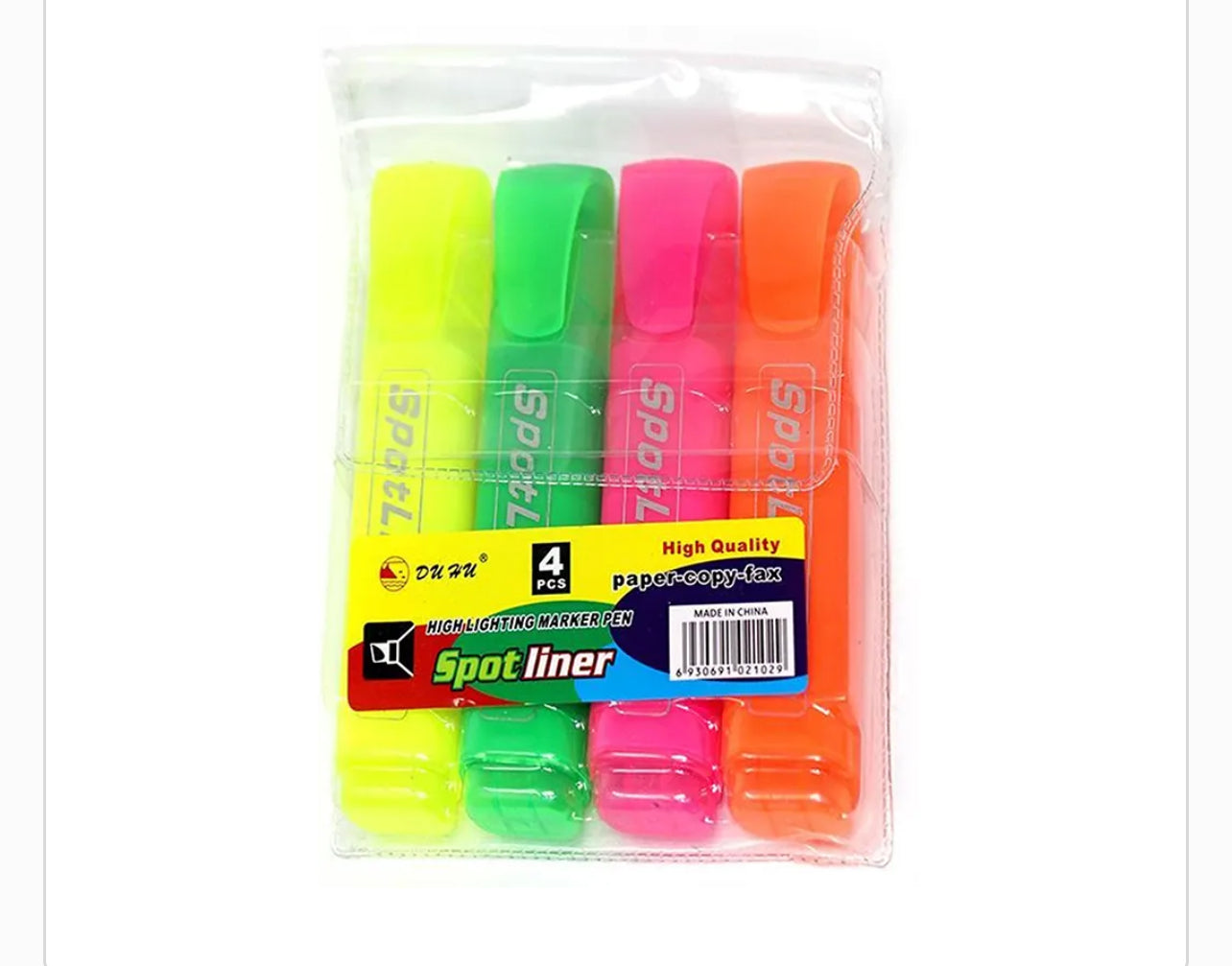 Spotliner Phosphorescent Highlighter Pen, Multi Colors, Chisel Tip