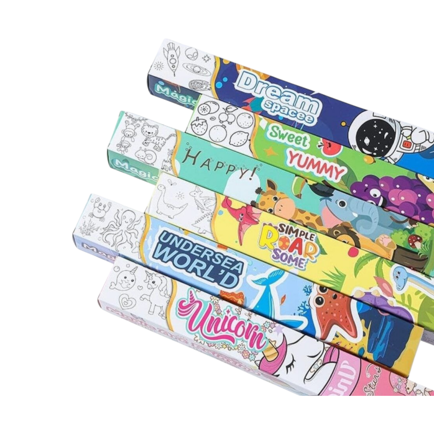 Wall Collage Kit with Coloring Paper, Glue and Drawing Sheets for Kids 3m