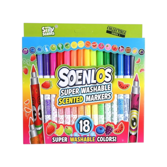 SOENILS Color Washable Marker Set Scented 18/24 Pcs