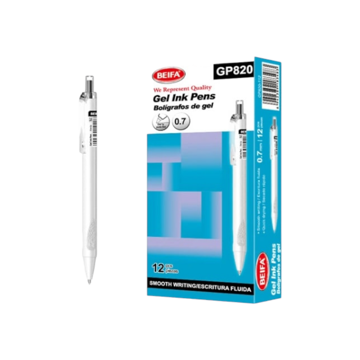 Beifa Blue Quick-Drying Gel Pen 0.7mm GP820 - 1 Pen