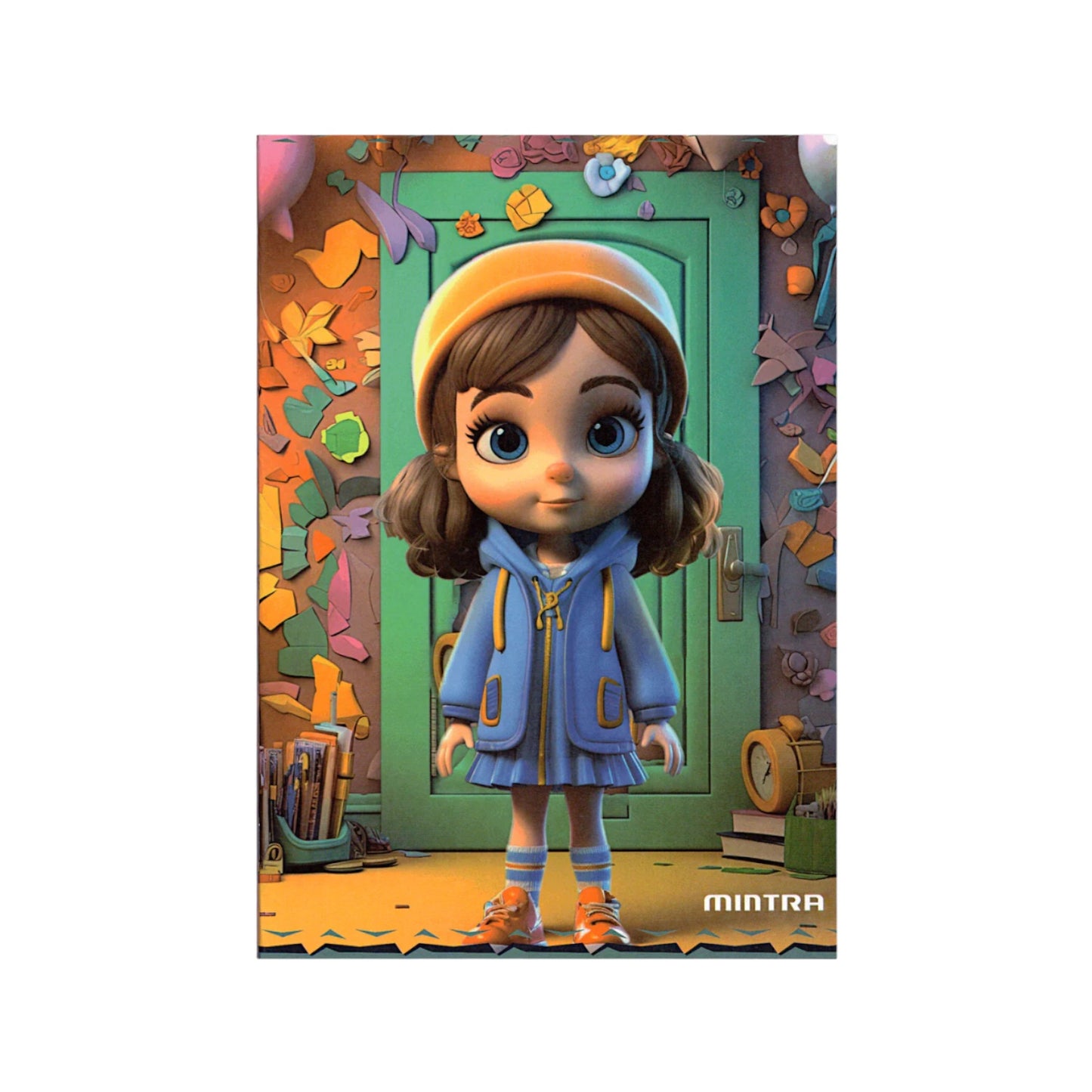 80 Sheets Mintra Stapled Lined Notebook  A4