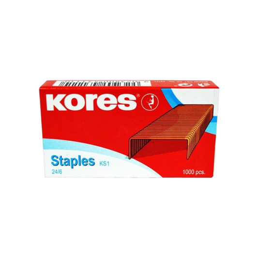 Kores 24/6 Staples Box of 1000 - KS1