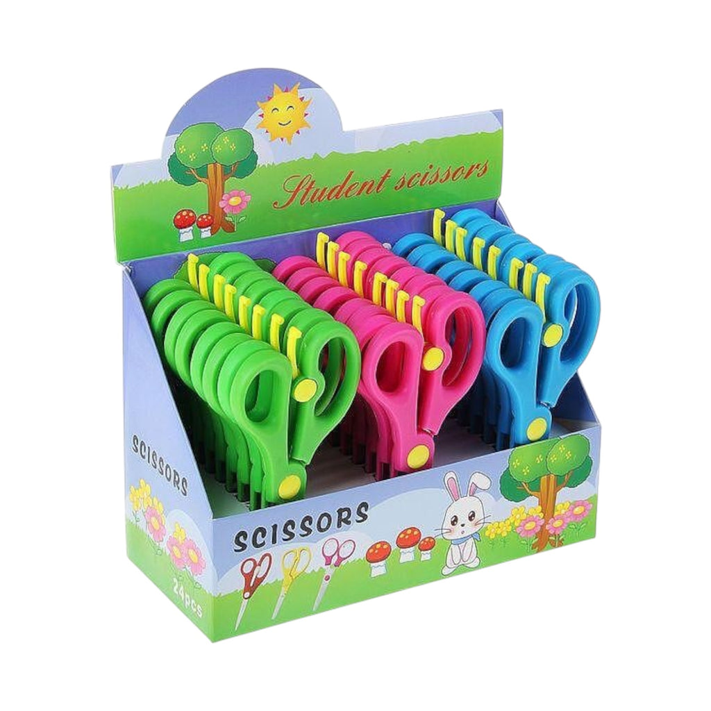Scissors Metal 15 cm, in a plastic case, rounded