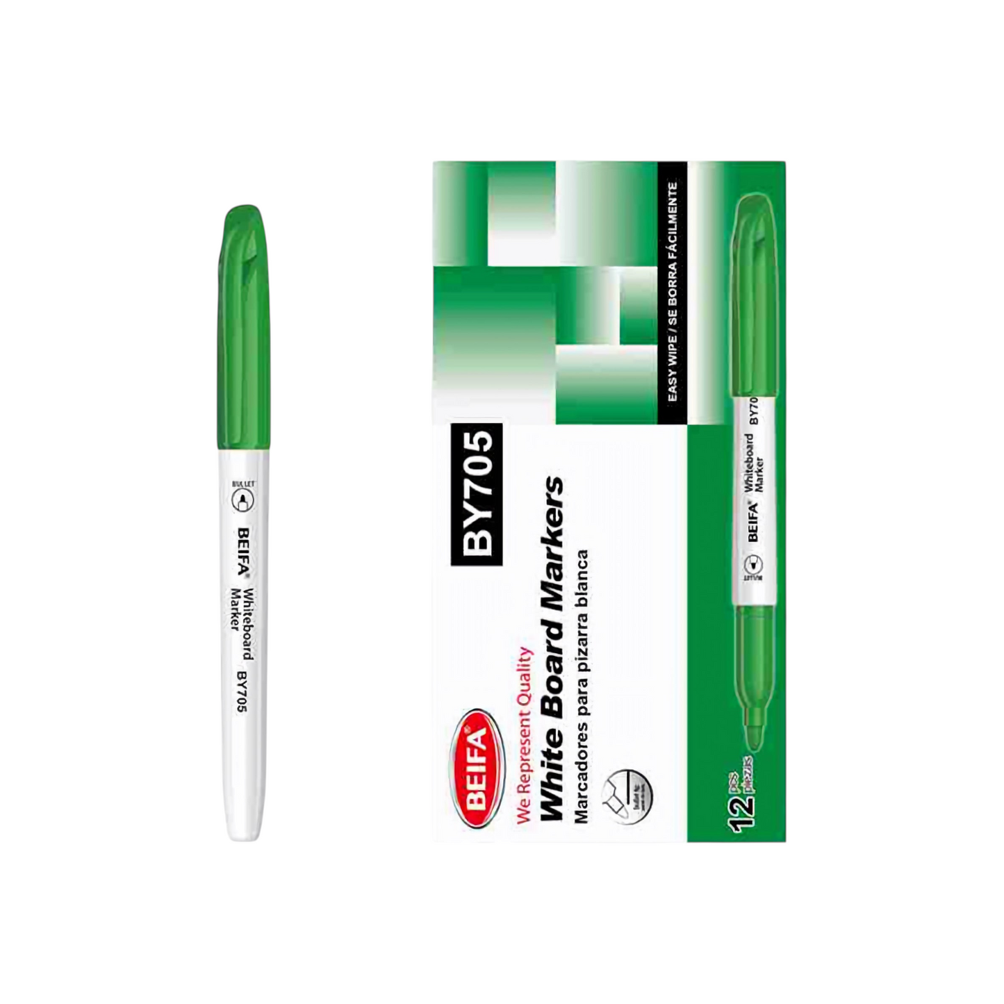 Whiteboard Pen, Beifa Round Tip  - 1 Pen