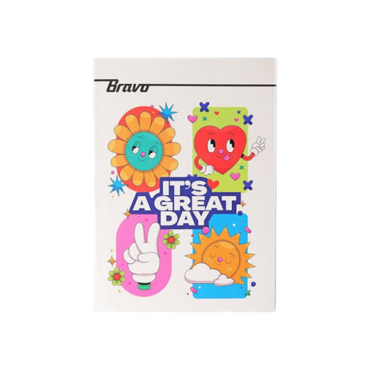 100 Sheets Bravo Stapled Lined Notebook A4