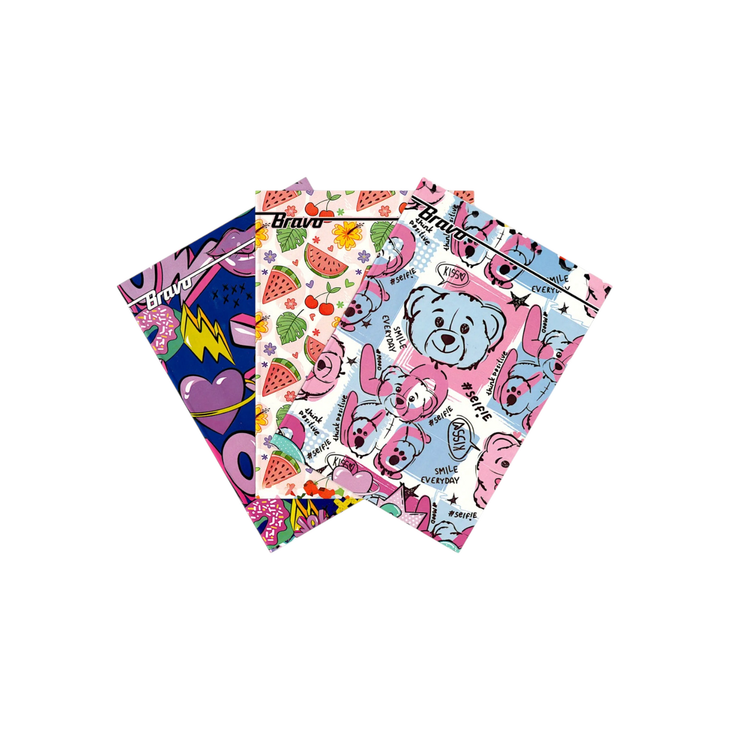 100 Sheets Bravo Stapled Lined Notebook A4