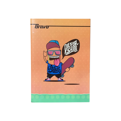 100 Sheets Bravo Stapled Lined Notebook A4