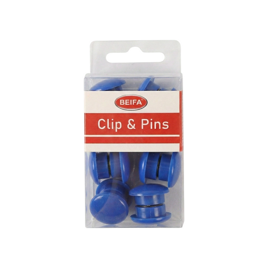 Beifa Round Whiteboard Magnet – 2 cm, Card of 10 Pieces