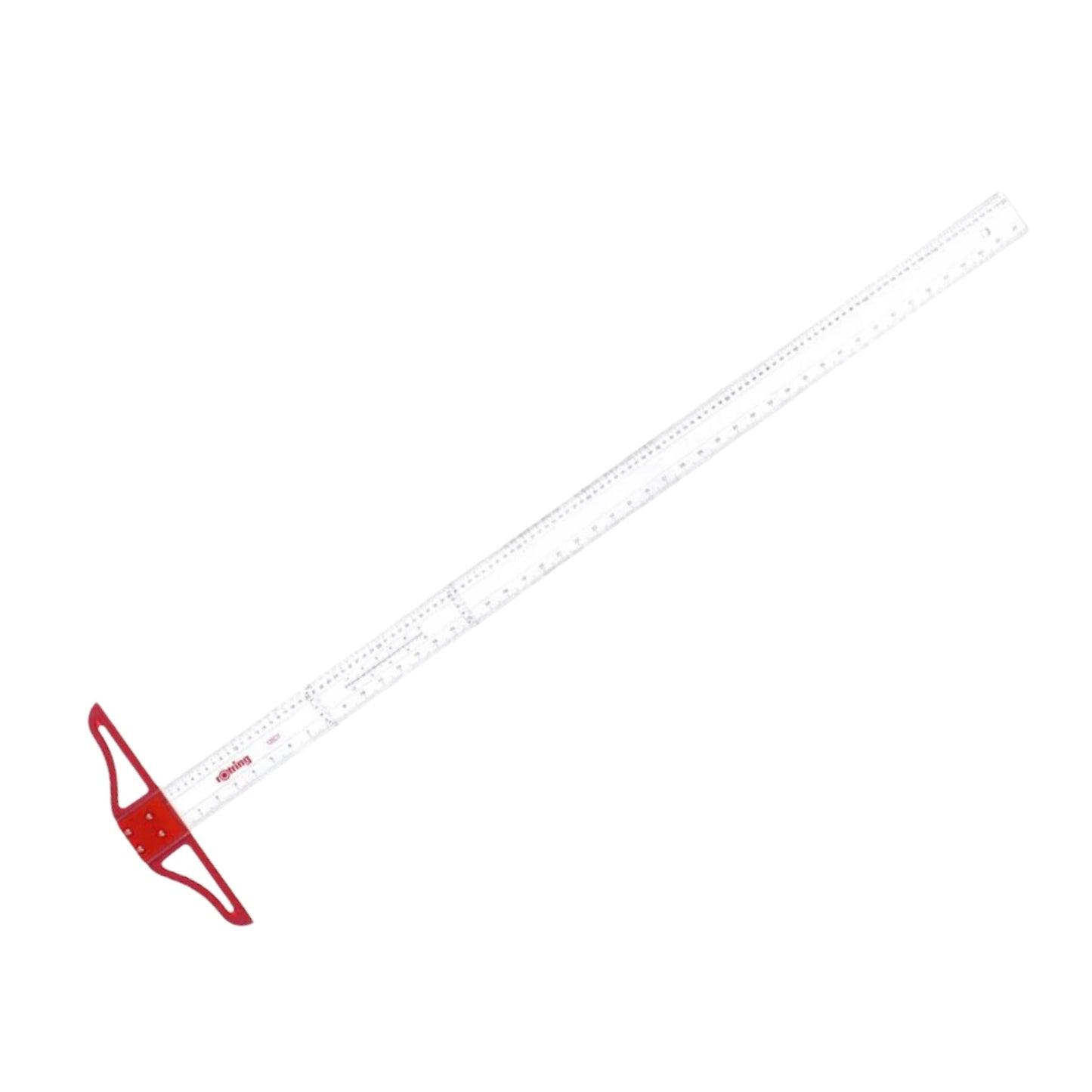 Plastic ruler letter T Rotating, 80 cm, Transparent