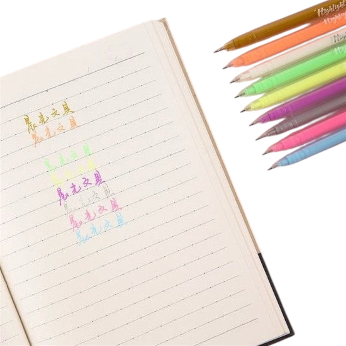 M&G Y-5503 Highlight Pen Set Of 9 Highlight Pen - Multi Color