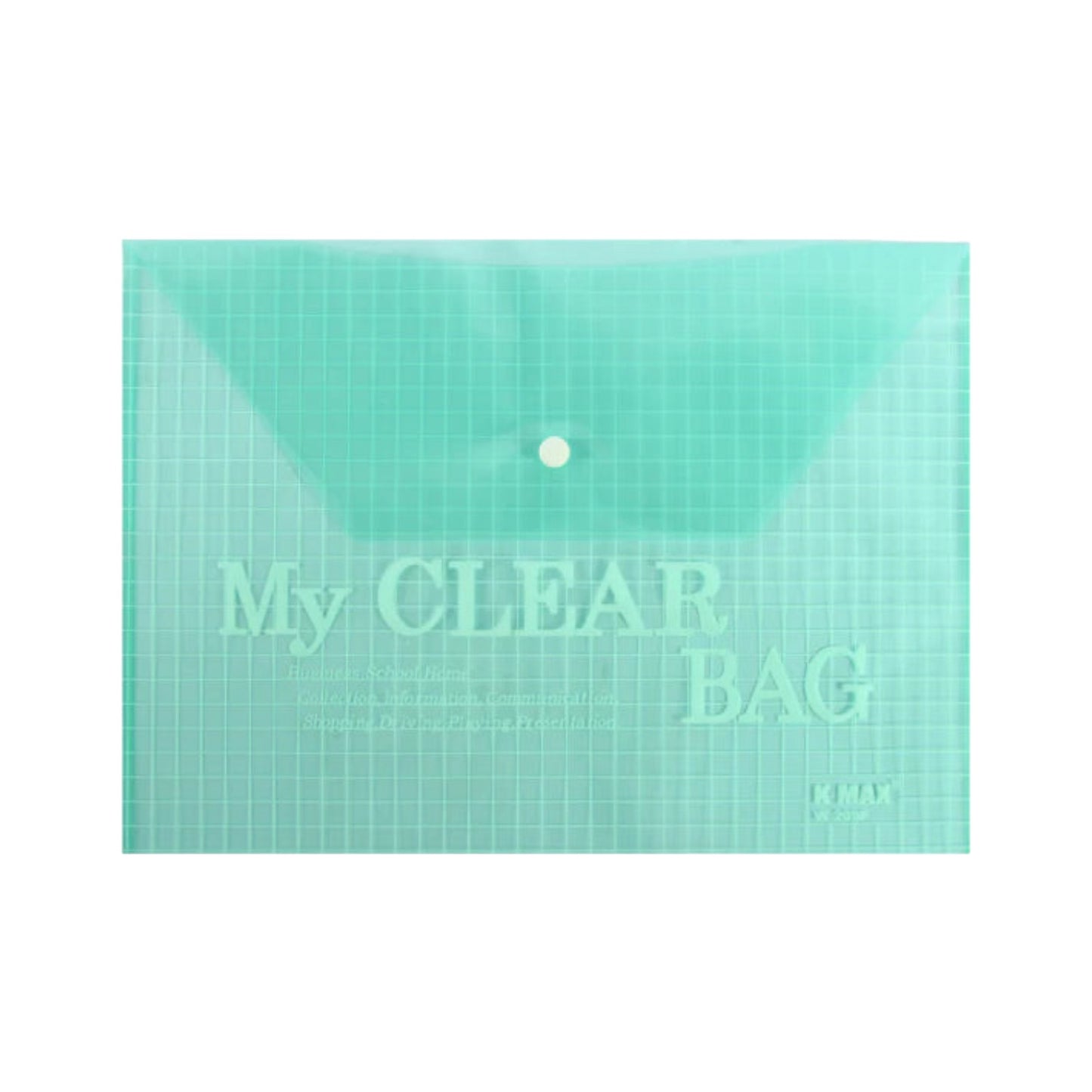My Clear Envelope Folder with Button, Size A4 - W-209FC
