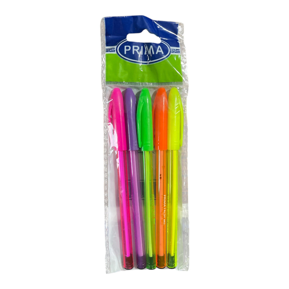Prima Flash Ballpoint Pen, Set Of 5 Assorted Colors