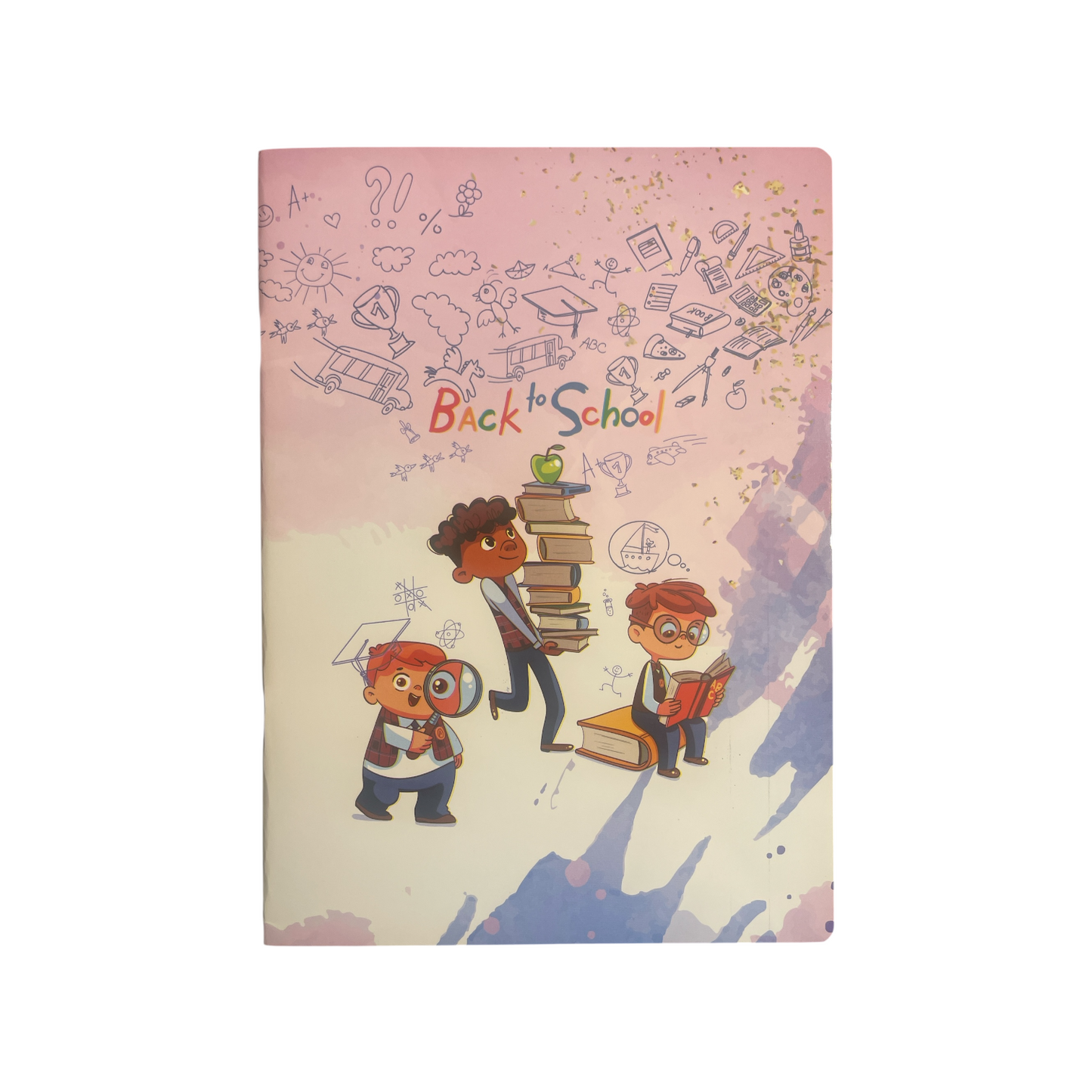60 Sheets 2BE Stapled Lined Notebook A4