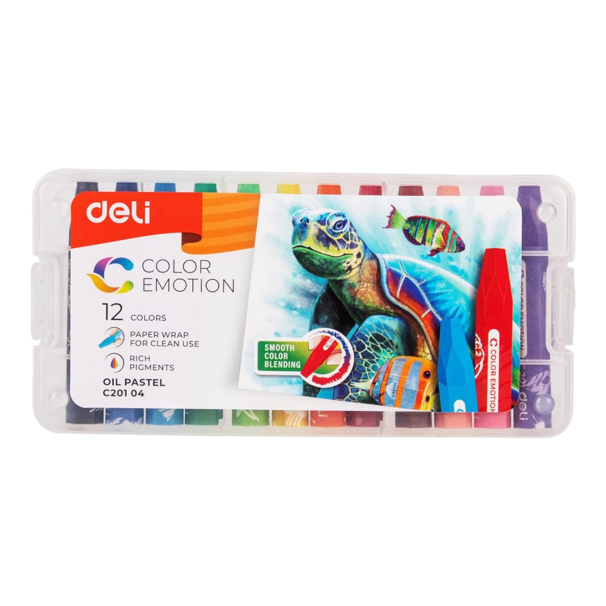 Deli Artist Oil Pastels 12 Shades Colors Set