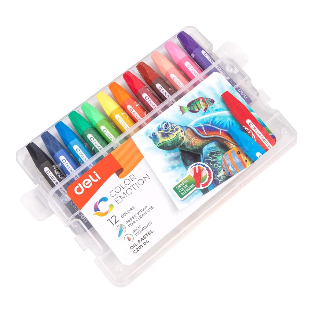 Deli Artist Oil Pastels 12 Shades Colors Set