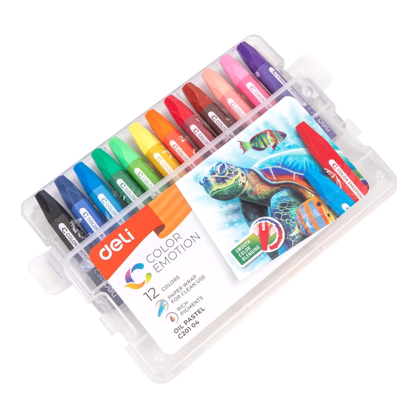 Deli Artist Oil Pastels 12 Shades Colors Set