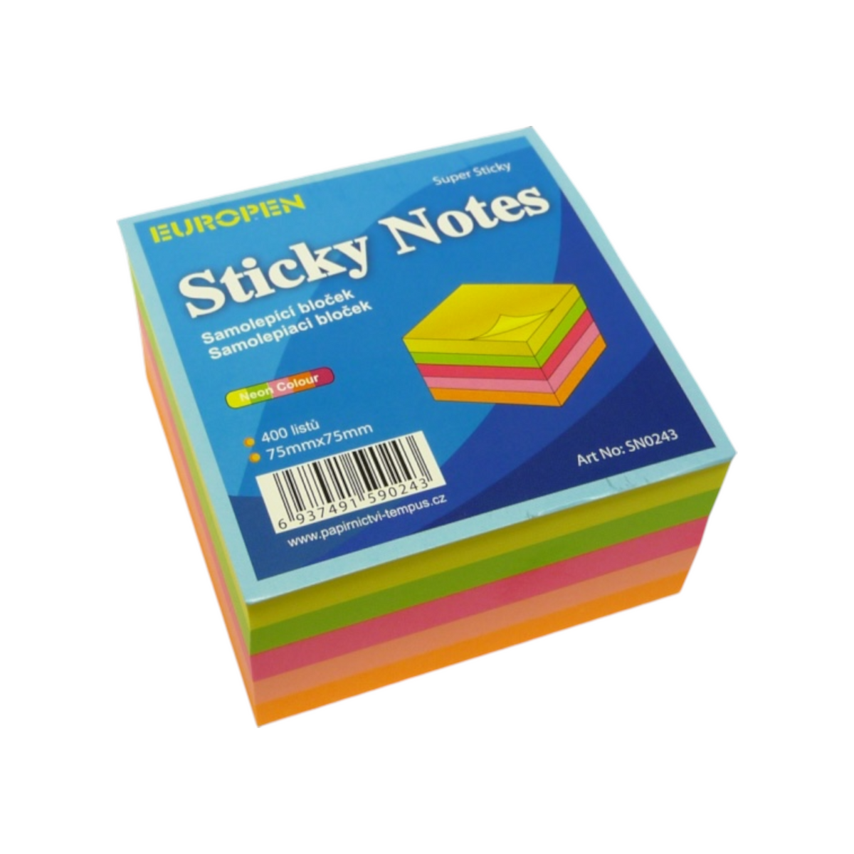 Yadoo Self-Adhesive Sticky Note 50x50 mm Multiple Colors 250 Sheets SN0069