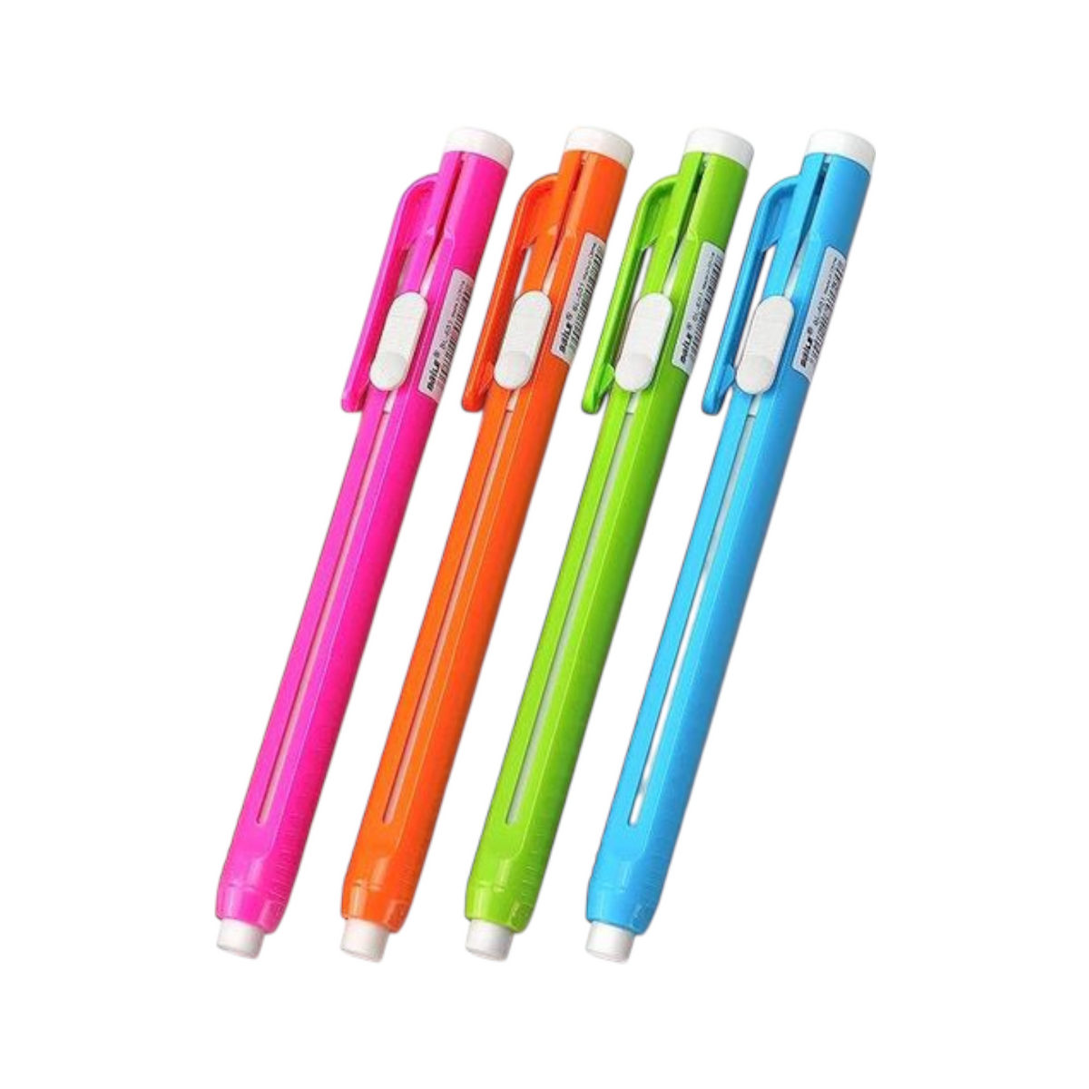 Retractable Click Eraser Pen Shell + Eraser, Mechanical Eraser Pencil