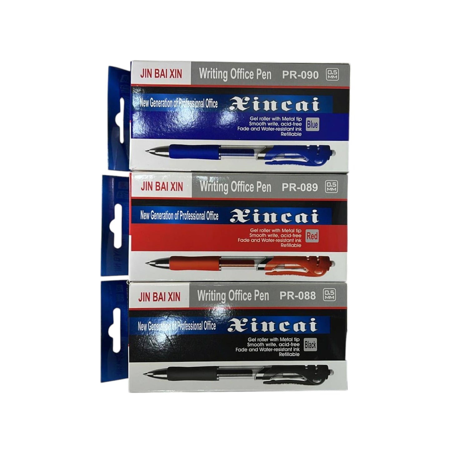 Retractable Gel Ink Ball Pens, Fine Point, 0.5mm