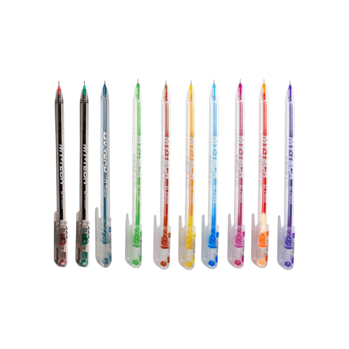 Pensan 2240-10, 0.7 mm. Ballpoint Pen – Set of 10 Colored Pens