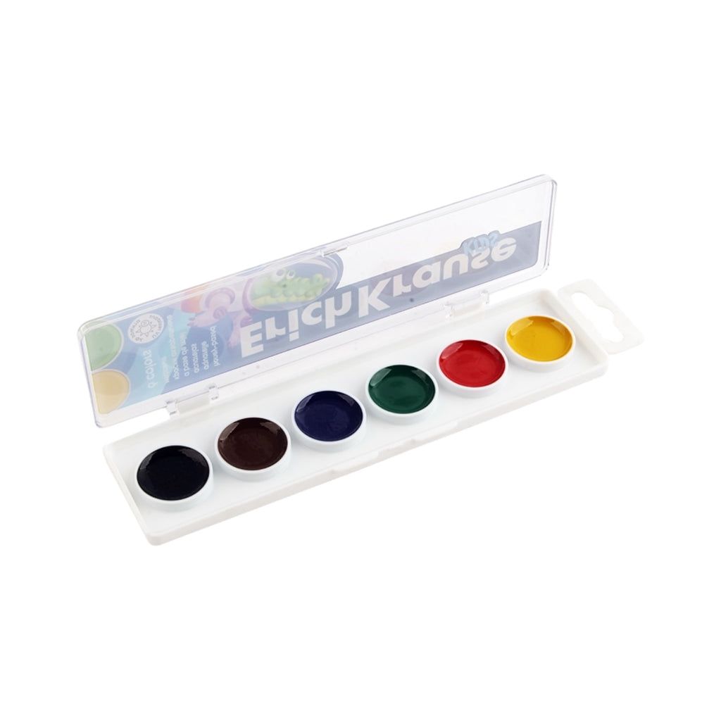 Plastic Watercolor Paint Set – 6 Colors – Erich Krause