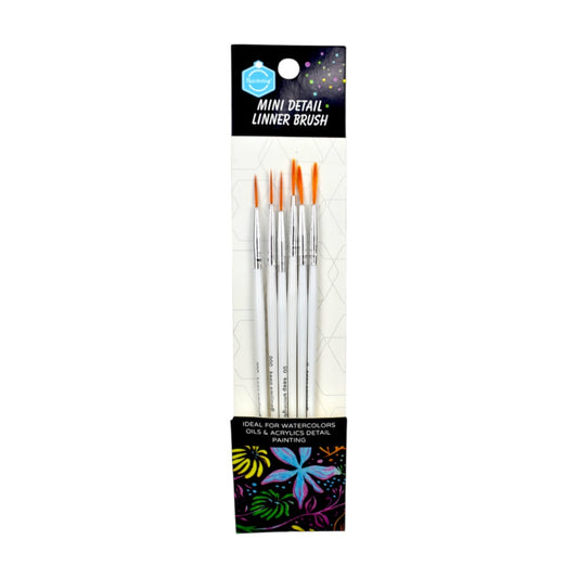 Keep Smiling KS-95 0 - 00 & 000 Set Of 6 Pieces Of Paint Brushes In Various Sizes