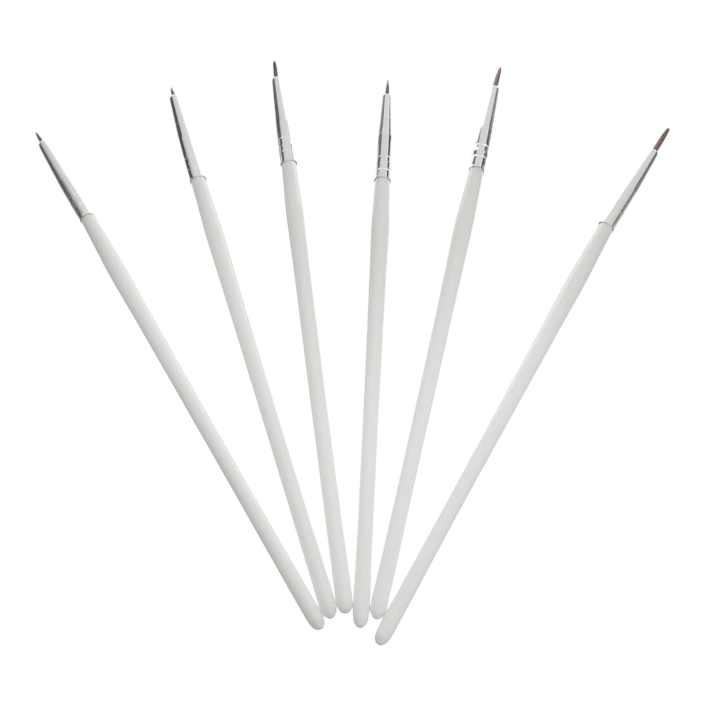 Keep Smiling KS-95 0 - 00 & 000 Set Of 6 Pieces Of Paint Brushes In Various Sizes