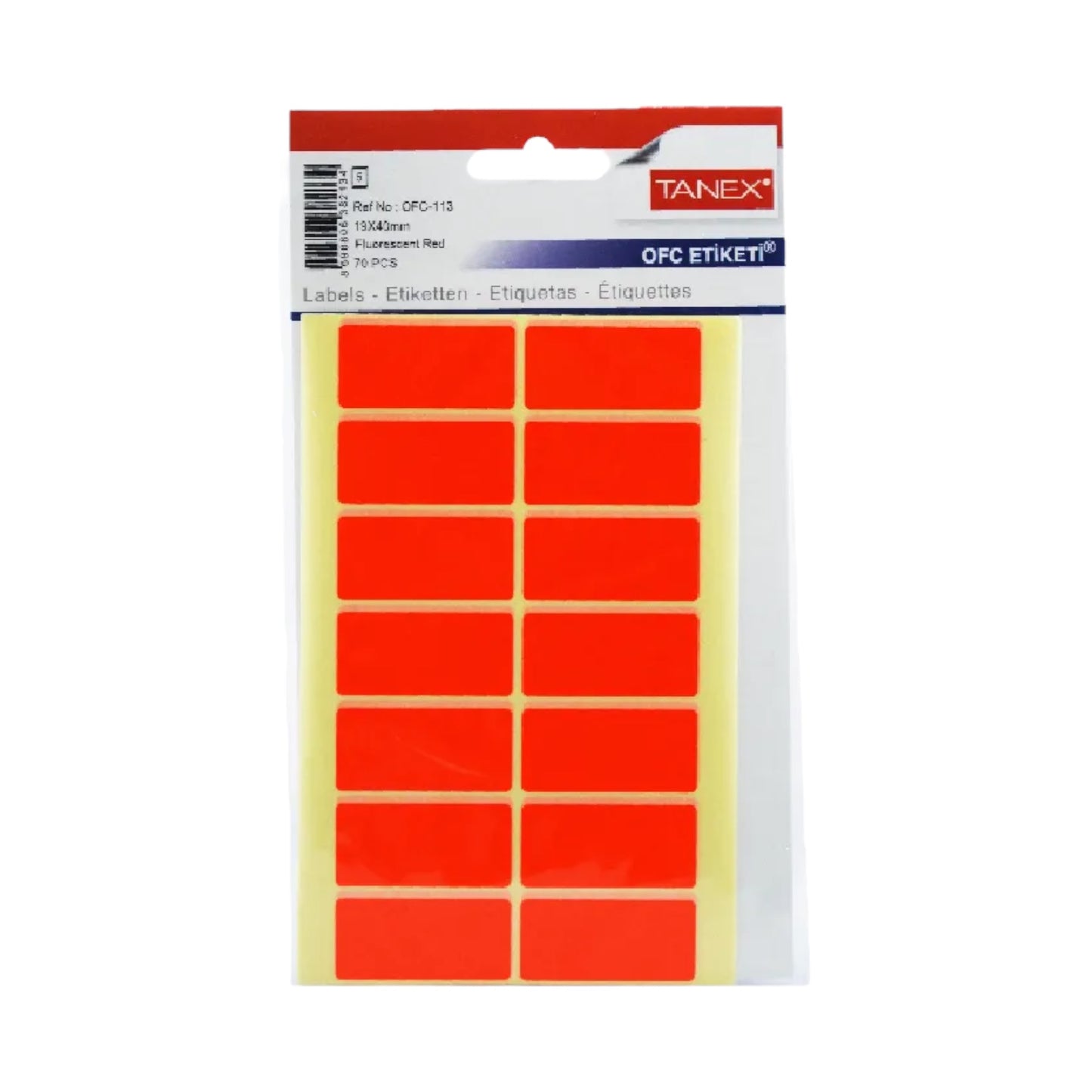 Handwriting Label Tanex 40x19 Mm 5 Sheets A5