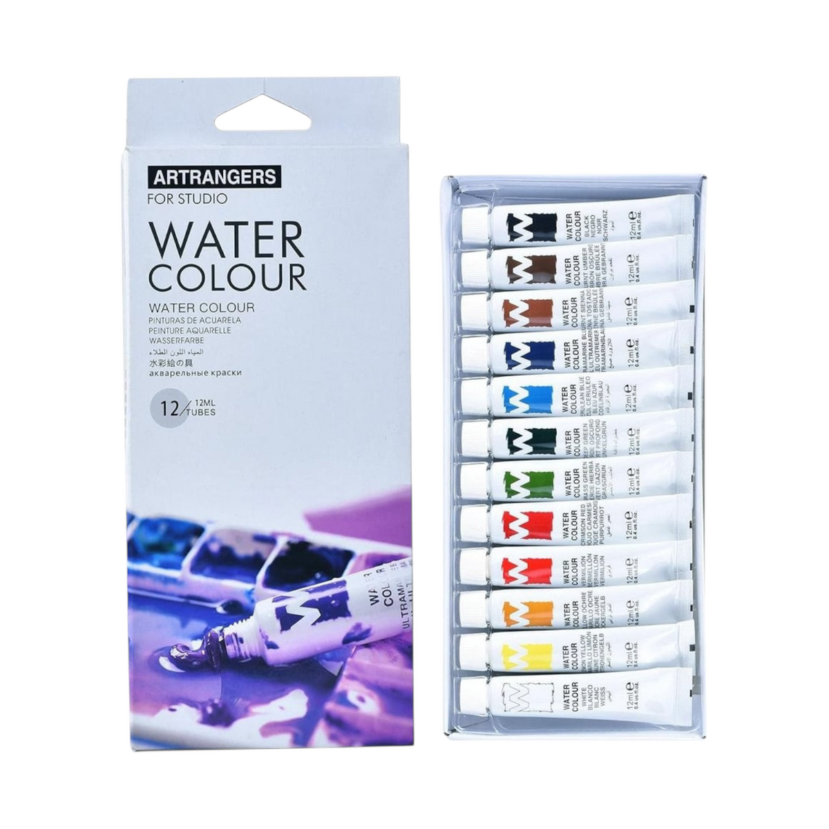 Set of 12 watercolors 12 ml, EW1212