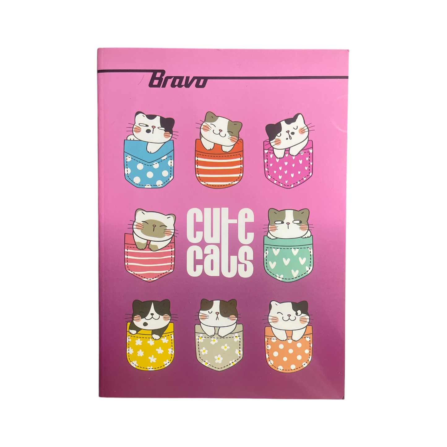 100 Sheets Bravo Stapled Lined Notebook A4