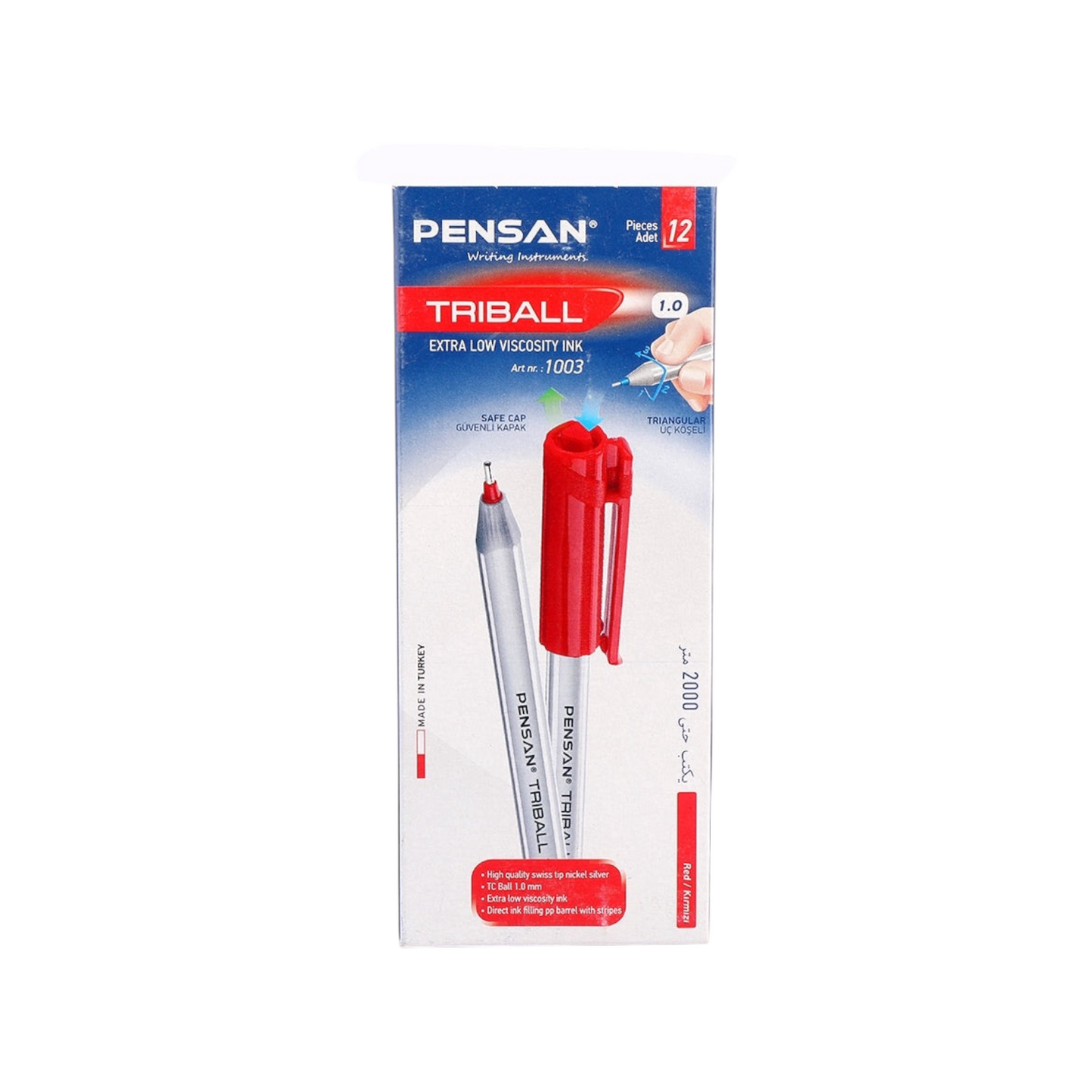 Pensan Ballpoint Pen – Triball 1003, 1.0 mm