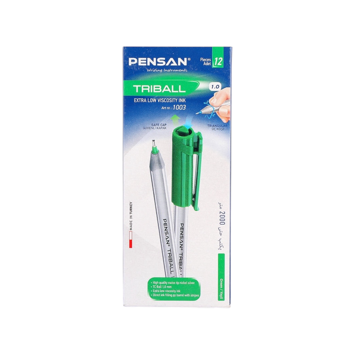 Pensan Ballpoint Pen – Triball 1003, 1.0 mm