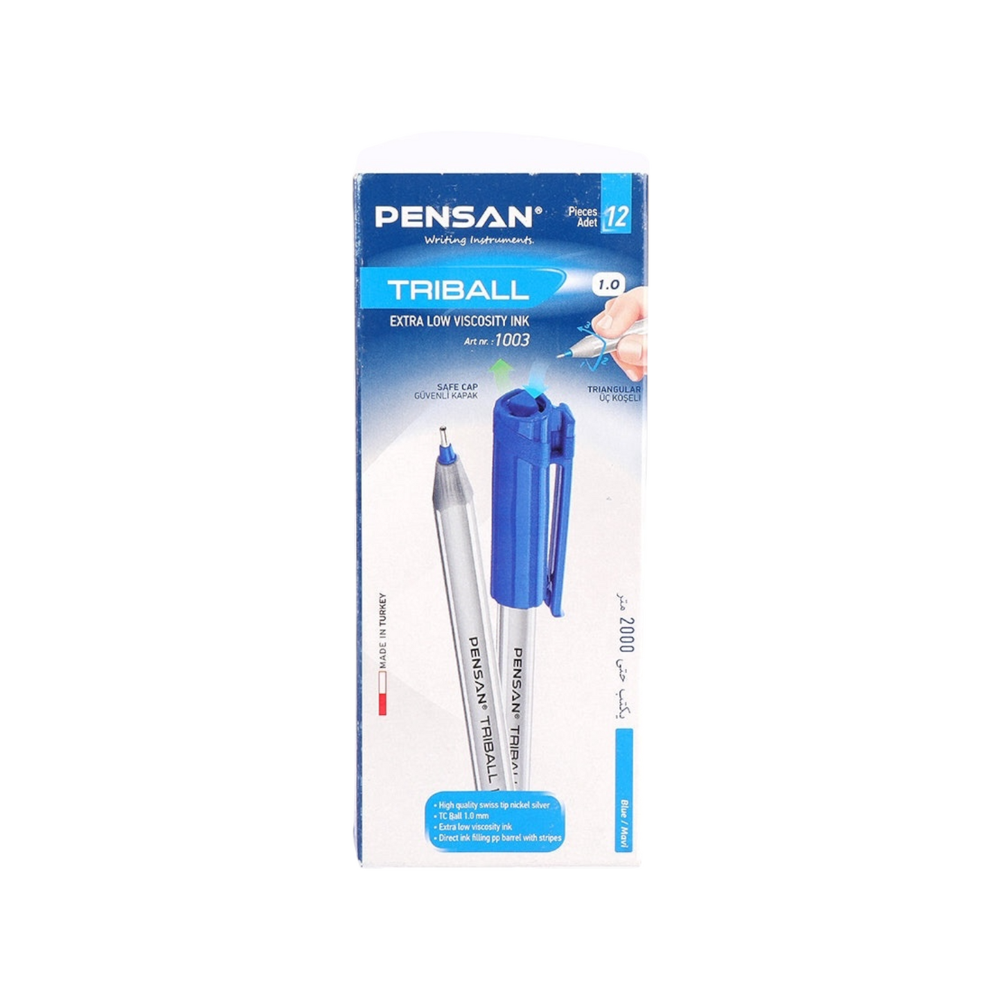 Pensan Ballpoint Pen – Triball 1003, 1.0 mm