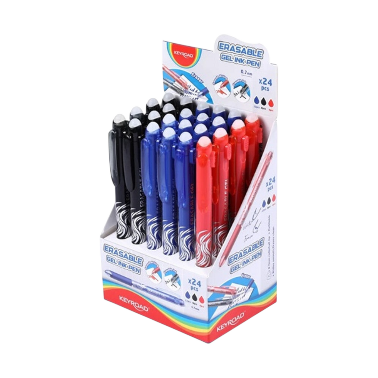 Pen 0.7 mm Refillable Eraser Pen Rollerball Erasable