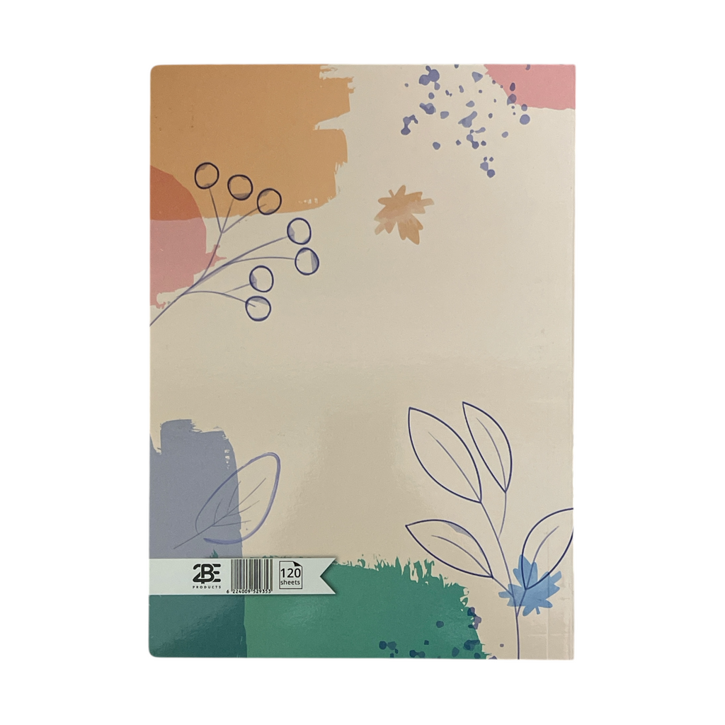120 Sheets 2BE Stapled Lined Notebook A4