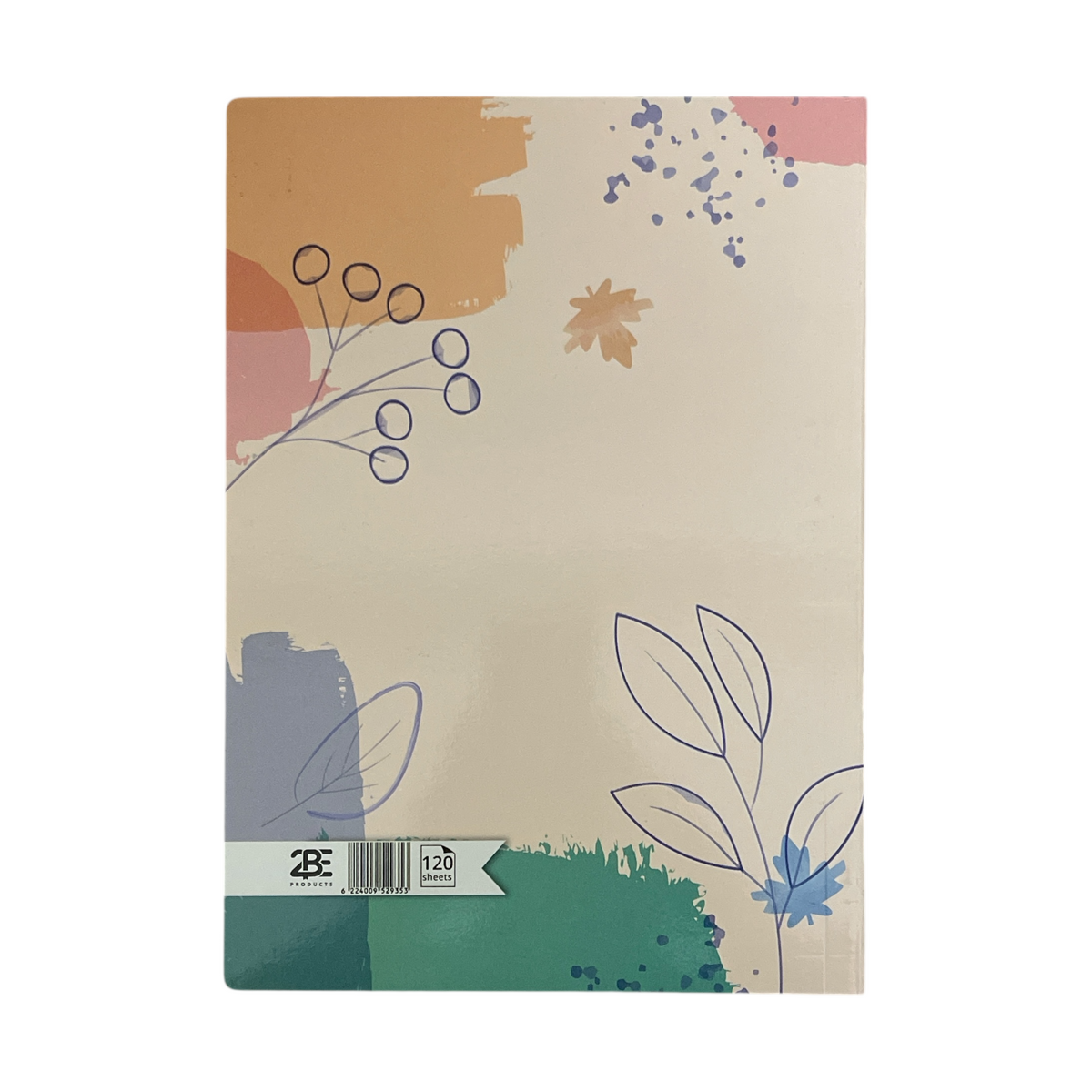 120 Sheets 2BE Stapled Lined Notebook A4