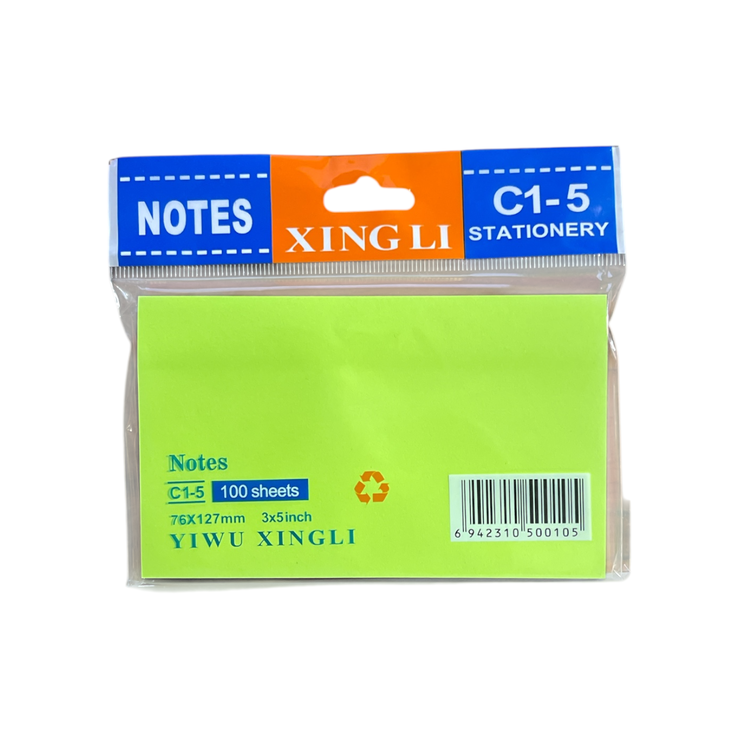 Xing Li Sticky Note 76*127 mm 100 sheets – Elite Stationery El Sahhar
