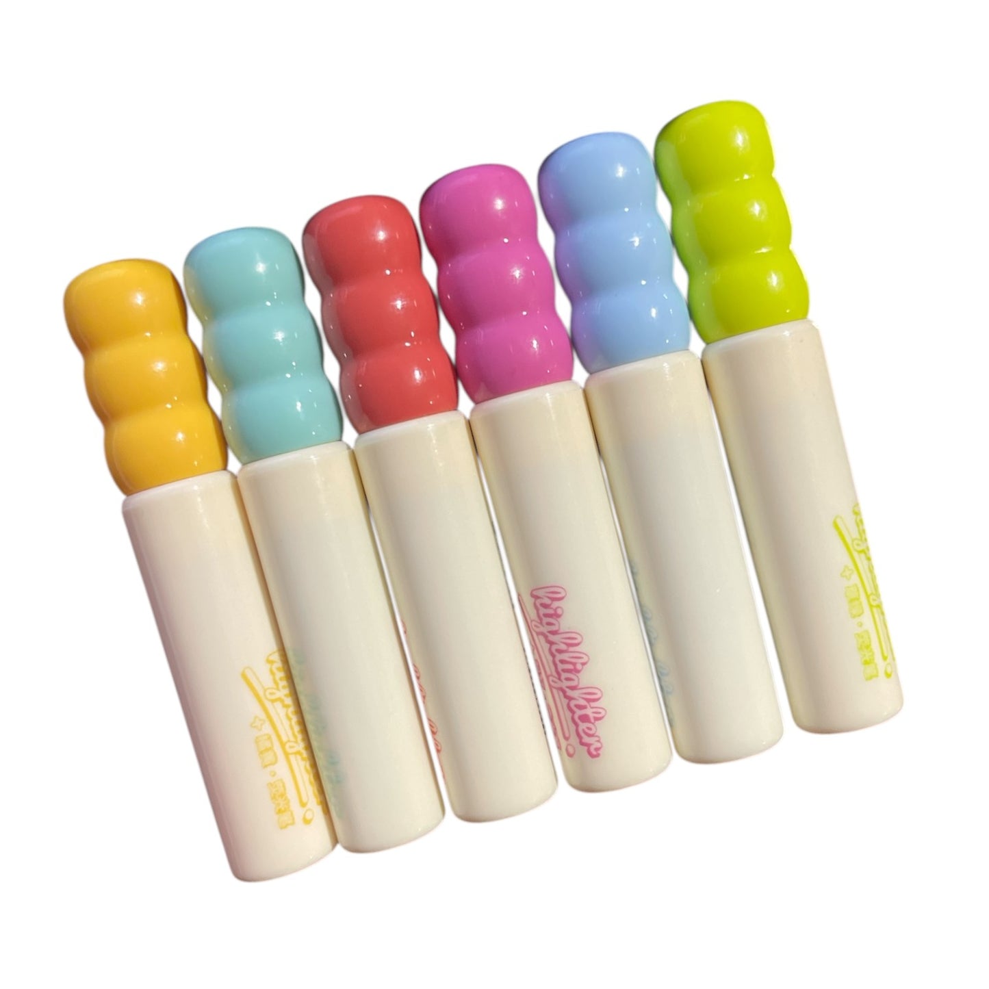Chosch Pack of 6-Color Macaron Highlighter Set – Mini Aesthetic Markers - No:Cs-H948