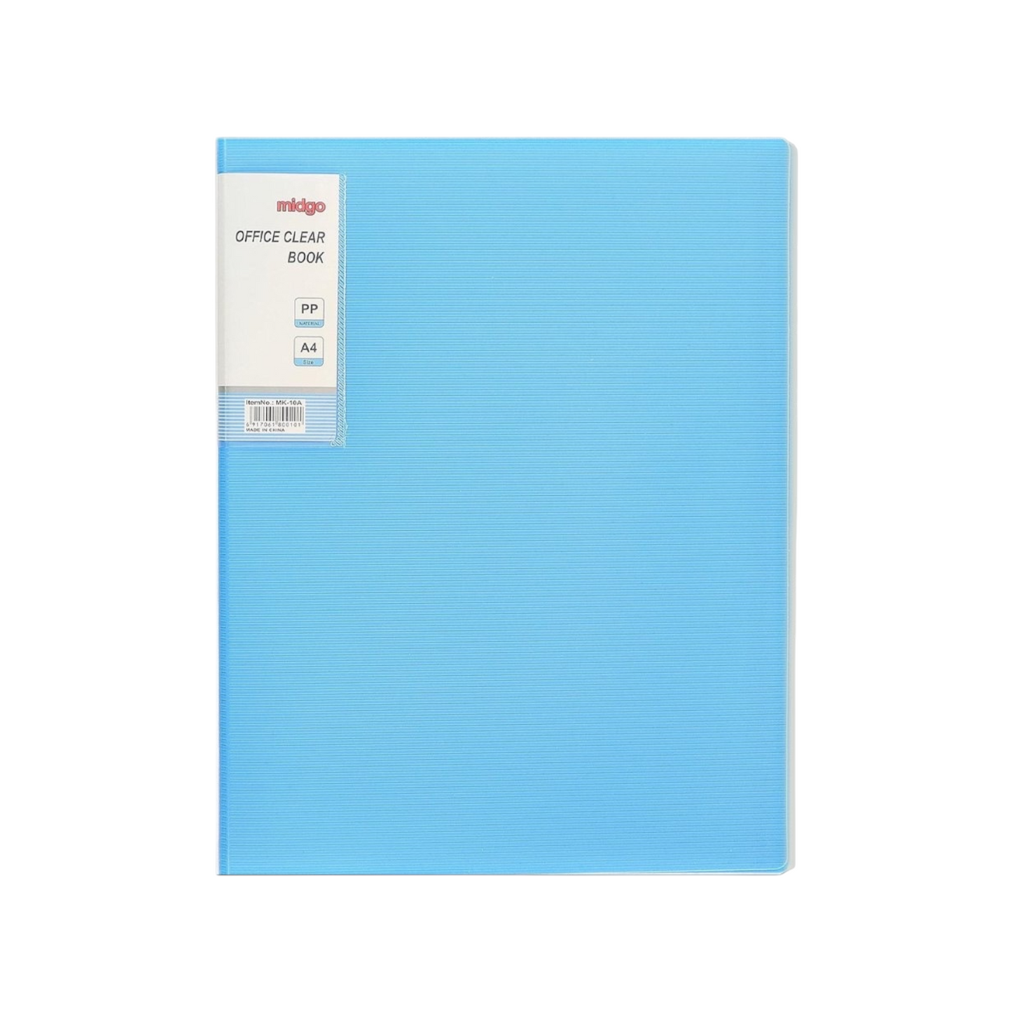10 Pockets Midgo A4 Office Clear Book,