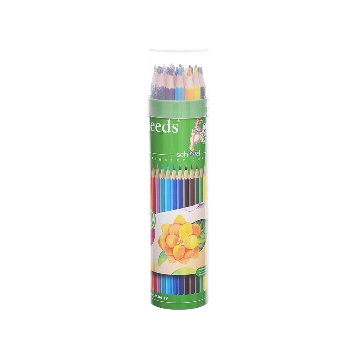 Vneeds V.06.19 Wooden Coloring Pencils 24 Pcs. - Multi Color