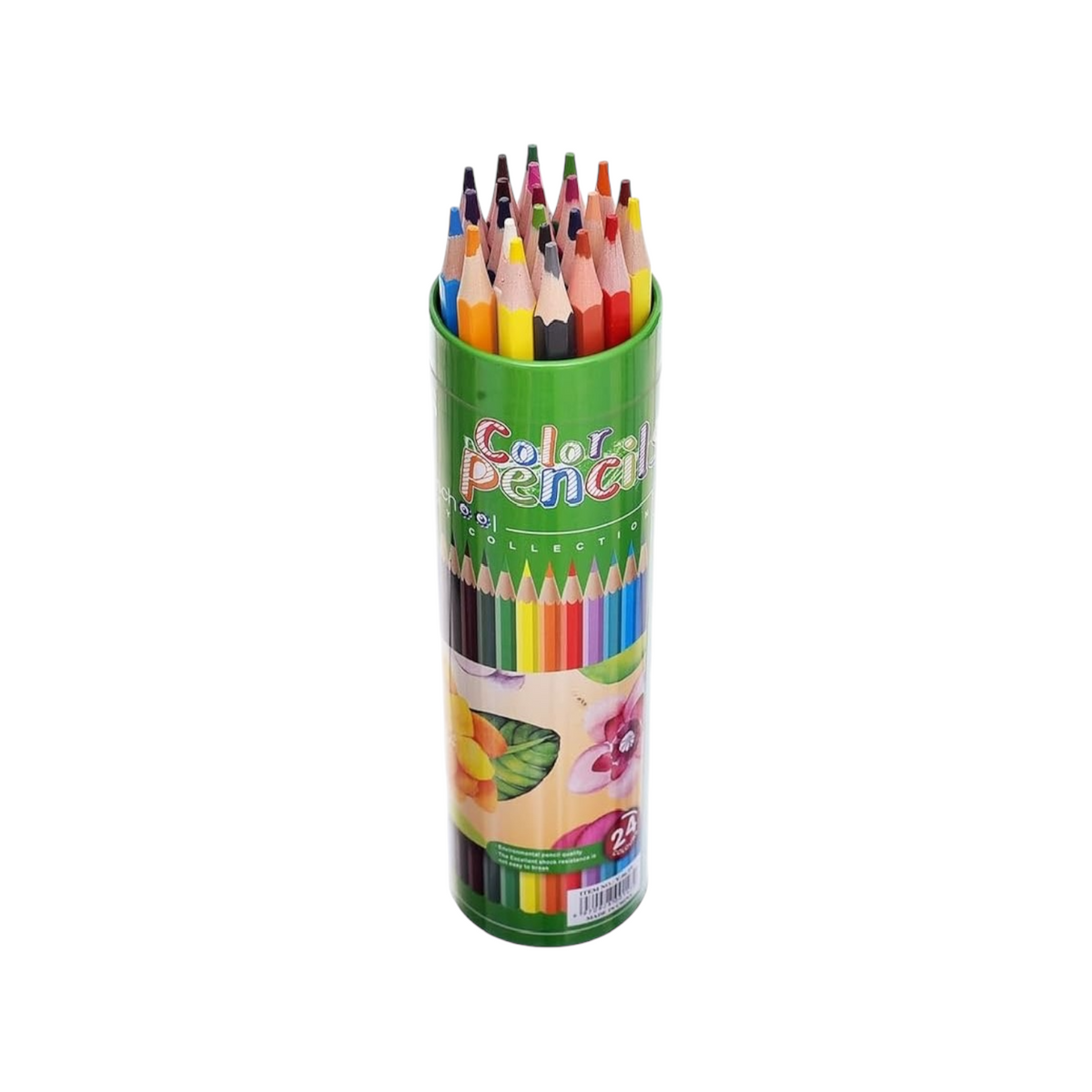 Vneeds V.06.19 Wooden Coloring Pencils 24 Pcs. - Multi Color