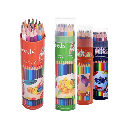 Vneeds V.06.19 Wooden Coloring Pencils 24 Pcs. - Multi Color