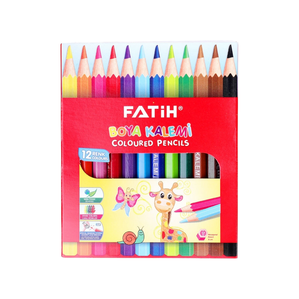 Fatih 33012 Short color pencil – Set of 12 colors