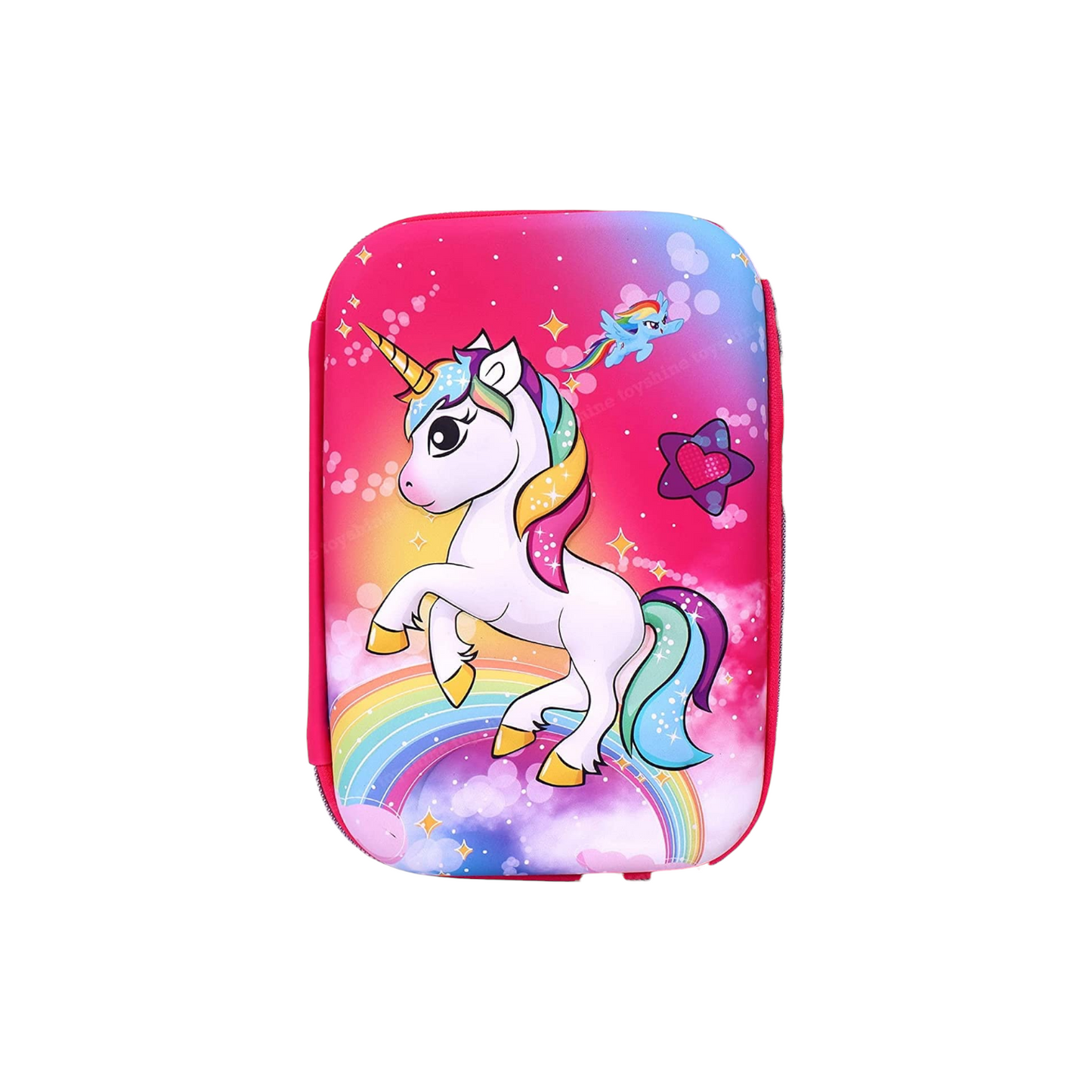3D Pencil Case Unicorn Shape