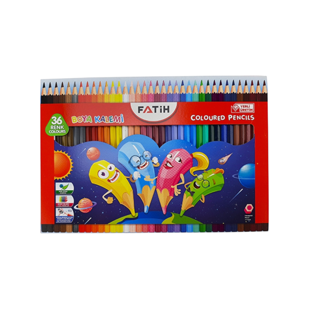 Fatih 33245 long color pencil – Set of 36 colors