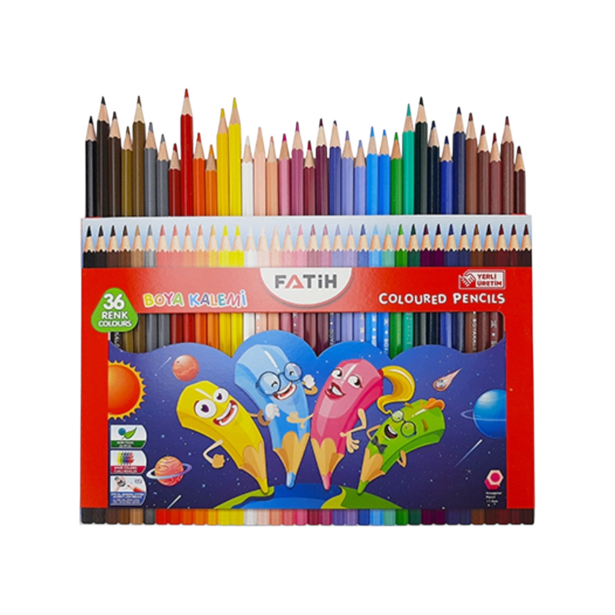 Fatih 33245 long color pencil – Set of 36 colors