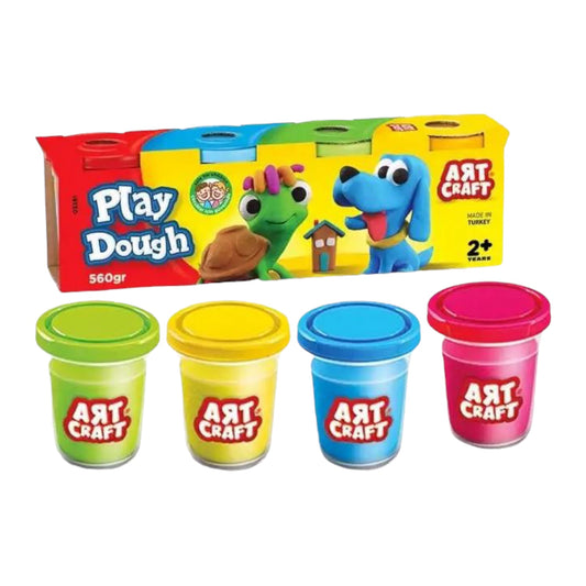 Play Dough 4 Tub Pack – 560 Gram