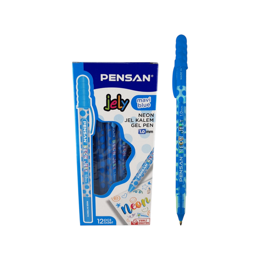 Pensan Neon Jely pen 2801, set of 12 pens – 1 mm