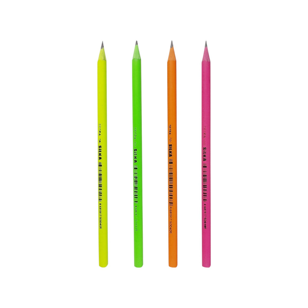 SILKA -TETRA- HB Pencil – stand 72 Pencils – NEON colors – TSN