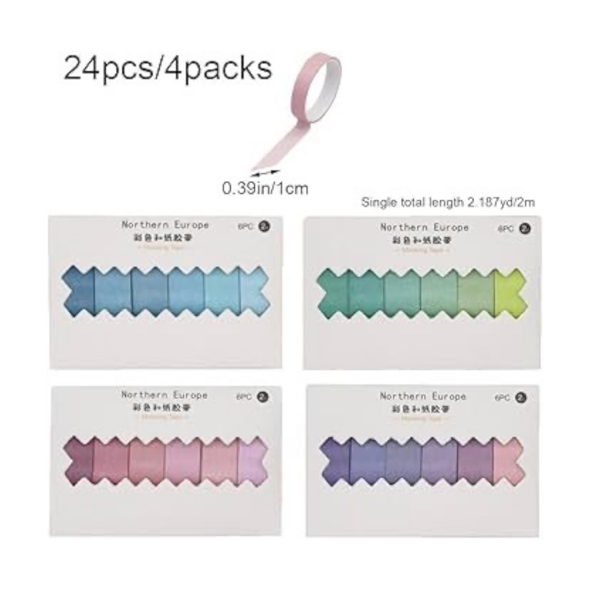 Colored masking tape